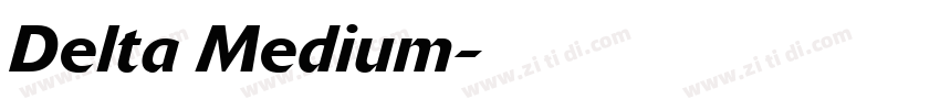 Delta Medium字体转换